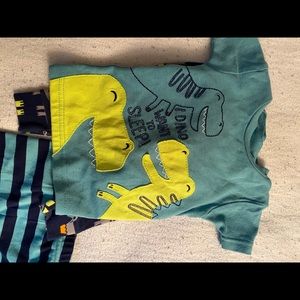 Dinosaur pjs with pants and shorts